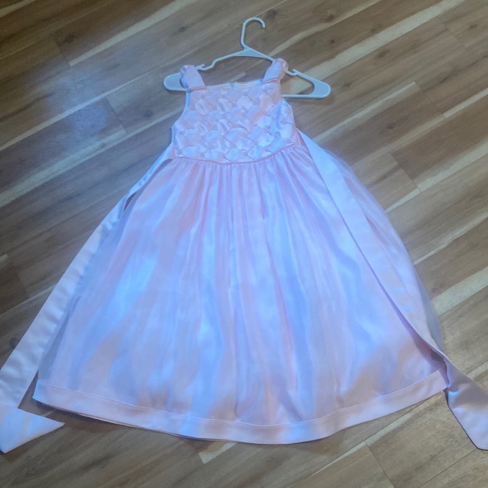 Handmade light pink dress